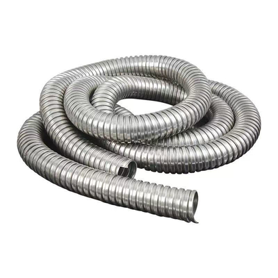 PVC-geplatte flexibele elektrische geleiding van roestvrij staal voor flankverbinding in de voedings- en drankenindustrie