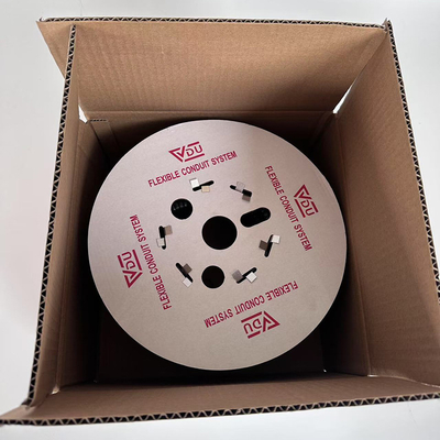 Goede prijs Zwarte plastic gecoate flexibele slang voor corrosieve omgevingen PVC-gecoate metalen geleiding online